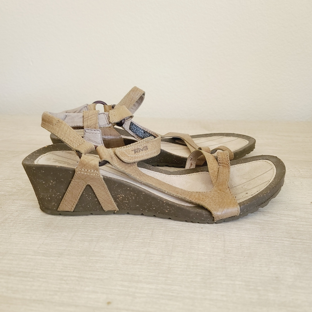 Teva Women's Tan Wedge Sandals